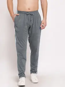 KLOTTHE Men Mid Rise Relaxed Fit Cotton Track Pants