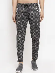 KLOTTHE Men Mid Rise Checked Relaxed Fit Track Pants