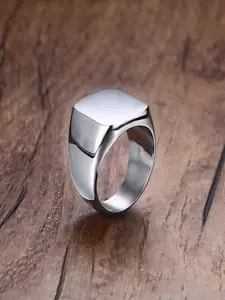 UNIVERSITY TRENDZ Men Silver-Plated Finger Ring