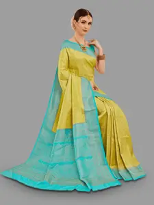 HASRI Floral Woven Design Zari Pure Silk Kanjeevaram Saree