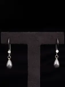 Shyle 925 Sterling Silver-Plated Classic Drop Earrings