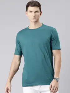 Huetrap Round Neck Cotton T-shirt