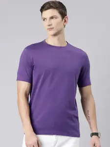 Huetrap Round Neck Cotton T-shirt
