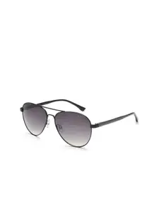 FILA Men Grey Lens & Black Aviator Sunglasses with UV Protected Lens SFI354K58530XSG