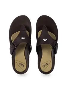 Adda Women Colourblocked Rubber Thong Flip-Flops