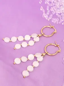 SALTY Gold-Plated Contemporary Tassel Drop Earrings