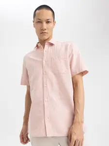 DeFacto Spread Collar Opaque Casual Shirt