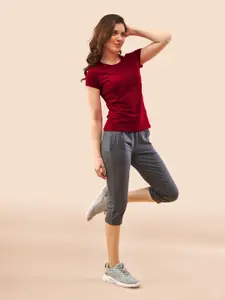 LYRA All Day Comfort Round Neck Cotton Lounge T-shirt