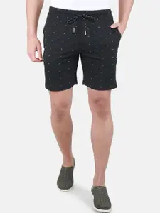 Monte Carlo Men Conversational Printed Mid Rise Knitted Shorts