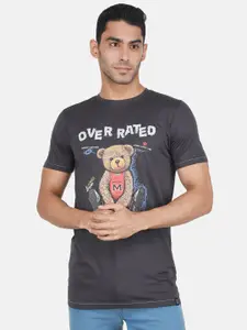 Monte Carlo Graphic Printed Round Neck Slim Fit Cotton T-shirt