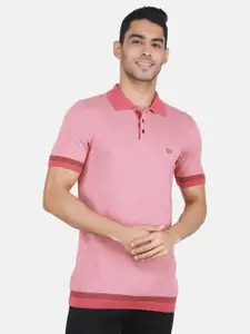 Monte Carlo Contrast Trim Polo Collar Cotton T-shirt
