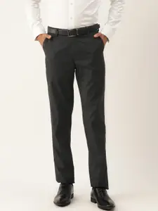 Peter England Men Slim Fit Formal Trousers