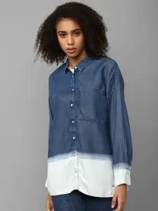 Allen Solly Woman Spread Collar Opaque Casual Shirt