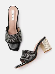 ELLE Women Embellished Party Block Heels