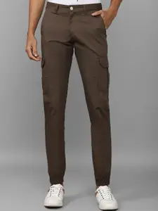 Allen Solly Men Mid-Rise Plain Slim Fit Cargo Trousers