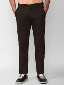Peter England Casuals Men Mid-Rise Slim Fit Regular Trousers