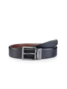 Teakwood Leathers Men Textured Leather Reversible Formal Belt