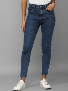 Allen Solly Woman Skinny Fit Mid-Rise Light Fade Jeans