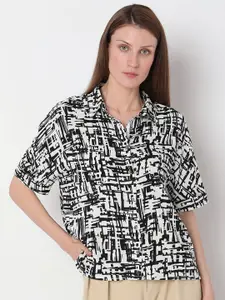 Vero Moda Abstract Printed spread Collar Casual Shirt