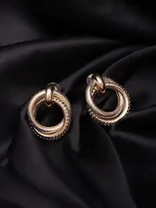Madame Rose Gold-Plated Contemporary Drop Earrings