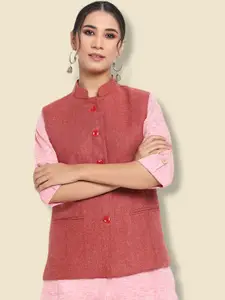 Vastraa Fusion Women Woolen Nehru Jackets