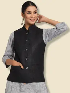 Vastraa Fusion Women Woolen Nehru Jackets
