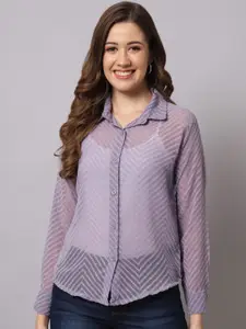 Funday Fashion Self Design Opaque Casual Shirt