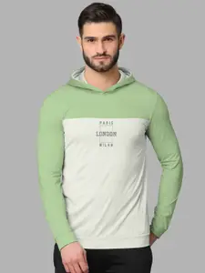 BULLMER Colourblocked Hooded Cotton T-shirt