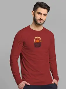 BULLMER Graphic Printed Round Neck Cotton Sweatshirt