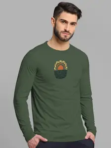BULLMER Graphic Printed Round Neck Cotton Sweatshirt
