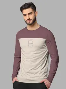 BULLMER Round Neck Colourblocked Cotton Pullover Sweatshirt