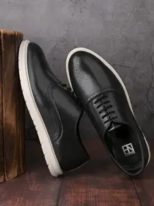 HERE&NOW Men Round Toe Lace Ups Derbys