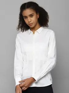 Allen Solly Woman Opaque Casual Shirt With Concealed Button Placket