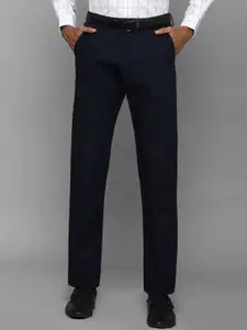 Allen Solly Men Mid-Rise Slim Fit Plain Formal Trousers