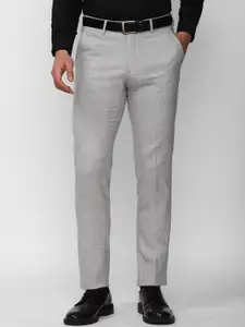 Peter England Elite Men Mid-Rise Slim Fit Formal Trousers