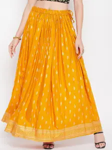 Clora Creation Clora Ethnic Printed Maxi Skirt