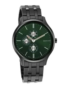 Sonata Men Round Dial & Stainless Steel Bracelet Style Straps Analogue Watch- 7140NM02