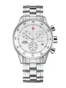 Swiss Military by Chrono Dial & Stainless Steel Bracelet Style Straps Watch SM34005.02