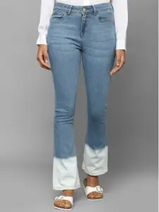 Allen Solly Woman Mid-Rise Light Fade Ombre Bootcut Jeans