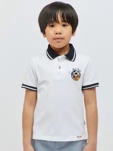 One Friday Boys Mickey Mouse & Friends Printed Polo Collar T-shirt