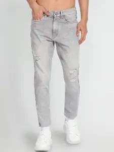 Flying Machine Men Mid-Rise Slim Fit Low Distressed Heavy Fade Jeans