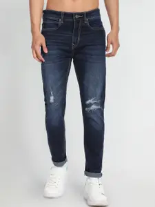 Flying Machine Men Slim Fit Mildly Distressed Heavy Fade Stretchable Jeans