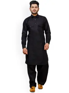 Pro-Ethic STYLE DEVELOPER Shirt Collar Pathani Kurta With Pyjamas
