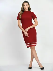 IUGA Round Neck Sheath Dress