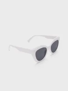 20Dresses Women White & Black Full Rim Cateye Sunglasses