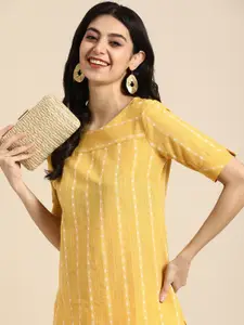 Anouk Striped Dobby Kurta