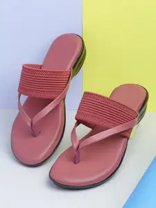 AROOM Women Woven Design Open Toe Flats