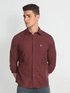 U.S. Polo Assn. Denim Co. Spread Collar Long Sleeves Casual Shirt