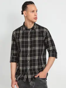 Flying Machine Slim Fit Tartan Checked Casual Shirt