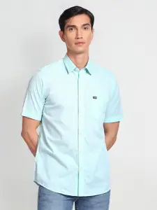 Arrow Sport Spread Collar Cotton Casual Shirt
